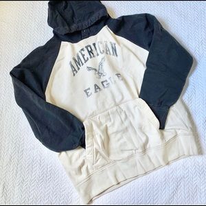 American Eagle | Blue & White Sweatshirt / Hoodie